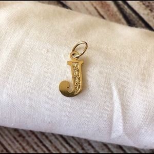 14K ‘J’ Initial Charm